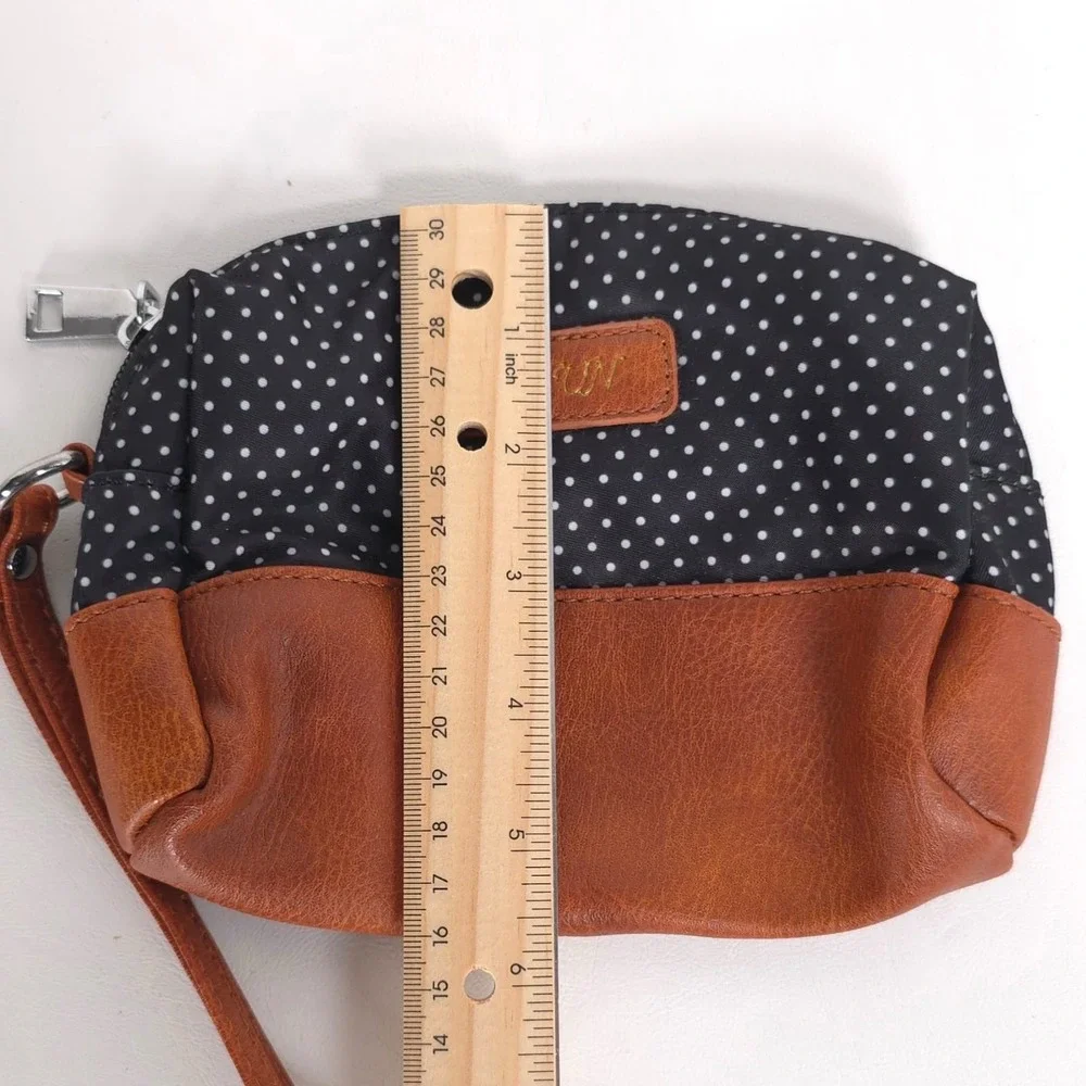 WEEKENDER BAGS 3 pc‎ Shoe Compartment Navy White Polka Dot IBFUN NWOT